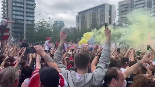 Sweet Caroline | England fans outside Wembley | England v Italy - Euro 2020 final