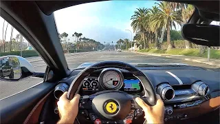 Ferrari 812 Superfast V12 POV Test Drive (3D Audio)(ASMR)
