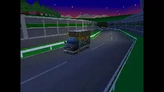 Mario Kart DS N64 Circuit Updated Toad's Turnpike with a Few Vehicles