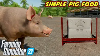 Pig Food Using 1 Ingredient In Farming Simulator 22