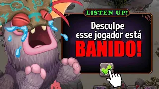 VISITEI MINHA CONTA BANIDA DO MY SINGING MONSTERS!