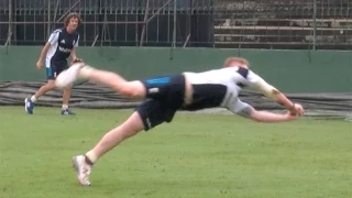 Brilliant catches - England cricketers Ben Stokes and James Tredwell