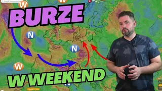 BURZE w weekend. PRZEGLĄD prognoz. Sprawdzamy, gdzie wystąpią.  #pogoda na czwartek