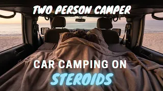 Jeep CAMPER Conversion TOUR - Full Bed & Kitchen