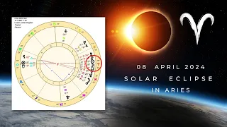 Solar Eclipse in Aries in conjunction with  North Node and Chiron, brings a sense of healing.