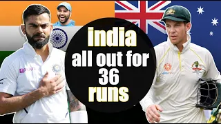 india vs australia 36 all out highlights