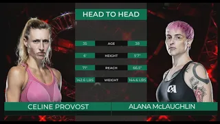 Alana McLaughlin - Celine Provost Full Fight With Commentary and Interviews | Transgender MMA |