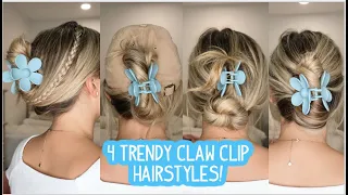 4 TRENDY CLAW CLIP HAIRSTYLES YOU'RE GOING TO LOVE! Short, Medium, and Long Hairstyles