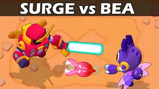 SURGE vs Monster BEA | Heroe VS Villano | 1vs1 | Brawl Stars