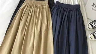 Korean long skirt now a days in trend......2023-24... fashion trends.....