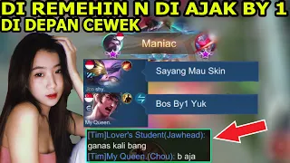 PERTAMA KALI MAIN SAMA PACAR ? LANGSUNG DI AJAK BY 1 SAMA TOP GLOBAL FANNY ! KALAH = PUTUS !!