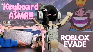 Roblox Evade Keyboard ASMR 🎀 *very clicky w/ Handcam* || Unboxing YUNZII X75 Keyboard