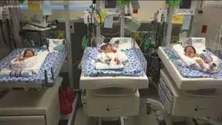 Mother gives rare, natural birth to triplets