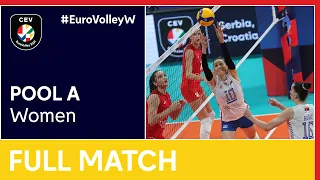 Serbia vs. Russia - CEV EuroVolley 2021 Women | Pools