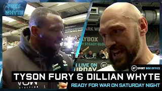 "We're ready for War!" 🔥 Tyson Fury and Dillian Whyte post weigh-in interviews!