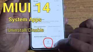 How to uninstall/disable system apps in redmi/poco | miui 14 uninstall & remove default apps