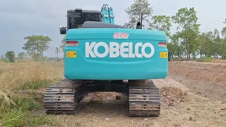 ขุดสระฟรีฝีมือจัด kobelco sk140lc-11 ดั้มตั้งรับชมไปบ่นไป excavator and truck