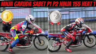 NINJA GARUDA TEKNO TUNER SABET PODIUM 1  & 2 MELALUI EBON & TON SALENG DI KELAS NINJA 155 STD BEBAS