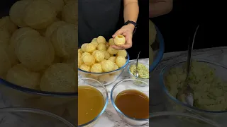 Readymade Pani Puri Making ASMR #shorts #asmr #food #cooking #panipuri #asmrsounds #asmrsliceanddice