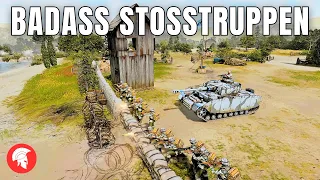 Company of Heroes 3 - BADASS STOSSTRUPPEN! - Wehrmacht Gameplay - 2vs2 Multiplayer - No Commentary