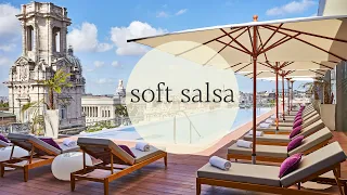 Relaxing Cuban Salsa and Havana hotel rooftop bar | Background music to sleep, relax, study, work