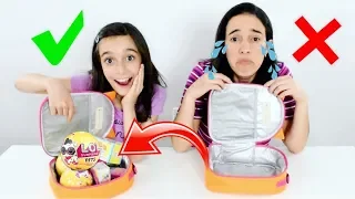 DESAFIO DA TROCA DE LANCHEIRAS COM BRINQUEDOS SURPRESA! ★ Brincando com a Mamãe (Lunchbox Challenge)