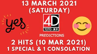 Foddy Nujum Prediction for Sports Toto 4D - 13 March 2021 (Saturday)