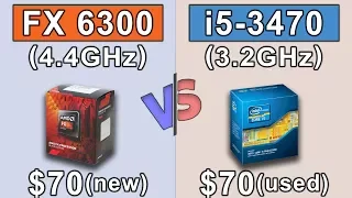 FX 6300 (4.4GHz) OC vs i5 3470 (3.2GHz) | New Games Benchmarks