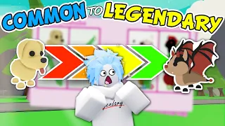 How I Traded a COMMON to LEGENDARY Pet in less than 1 HOUR 🐶🦒 Roblox Adopt Me Trading Challenge