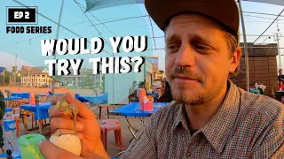 Trying Bizarre Lao Street Food by the Mekong in Vientiane Laos!