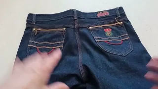 Антикварные джинсы "из за речки" US COP Hong Kong