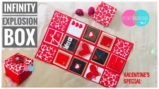 Infinity Explosion Box Tutorial/ Endless Box/ Never Ending Box/Valentine's Day/Anniversary Gift Idea