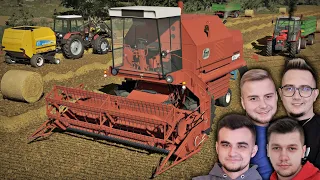 Polska Żniwa z BIZON'em "SĄSIEDZI" #7😱Transport Zboża & Prasowanie🔥Farming Simulator 22 | MafiaSolec