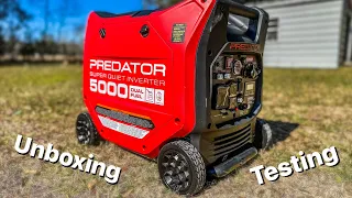 Unboxing and Testing the NEW Harbor Freight 5000 Predator Generator | Is it Worth the Hype?
