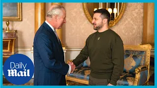 King Charles III meets Zelensky at Buckingham Palace