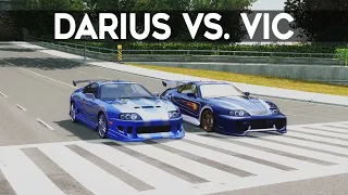 NFS Most Wanted - Toyota Supra (Darius) vs. Toyota Supra (Vic)