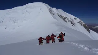 ITBP mountaineers on first ever summit to Mount Dome Khang (7,250 M/23,786 ft), North Sikkim.