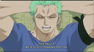 Zoro being concerned for Sanji moments