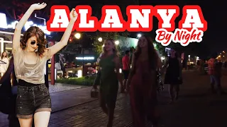 Alanya, Turkey |🇹🇷| Alanya by night - Oba to Marina walk