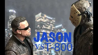 Jason vs T-800 (Stop Motion)