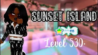 Playing sunset island as a level 500+ |Royale high| |Roblox|