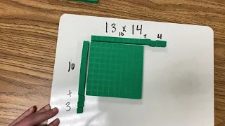 📣 Math tip: Use base ten blocks to multiply 2 digit by 2 digit numbers