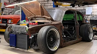 RAT ROD из МОСКВИЧ 407. Кассета радиаторов, пневмоподвеска.