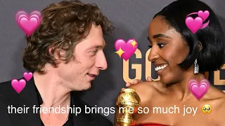 ayo edebiri and jeremy allen white being besties