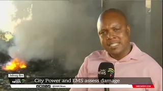 M1 Underground Fire I City Power and EMS assess extent of the damage