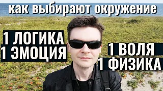 Как выбирают себе окружение 1Воля, 1Физика, 1Логика, 1Эмоция