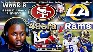 San Francisco 49ers vs. Los Angeles Rams | Week 8 2022 Game Highlights | Reaction