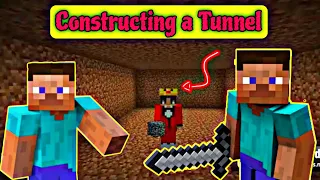Constructing an Underground Tunnel and Finishing My Incomplete House in Minecraft