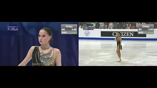 Scores Alina Zagitova FS GP vs NHK Final 2019 | Алина Загитова ПП Финал Гран-При 2019