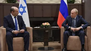 נפתלי בנט נפגש עם ולדימיר פוטין - Naftali Bennett meets Vladimir Putin